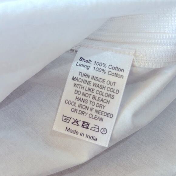 Never a wallflower white ruffle spaghetti strap crop tank top size xs - Picture 3 of 5